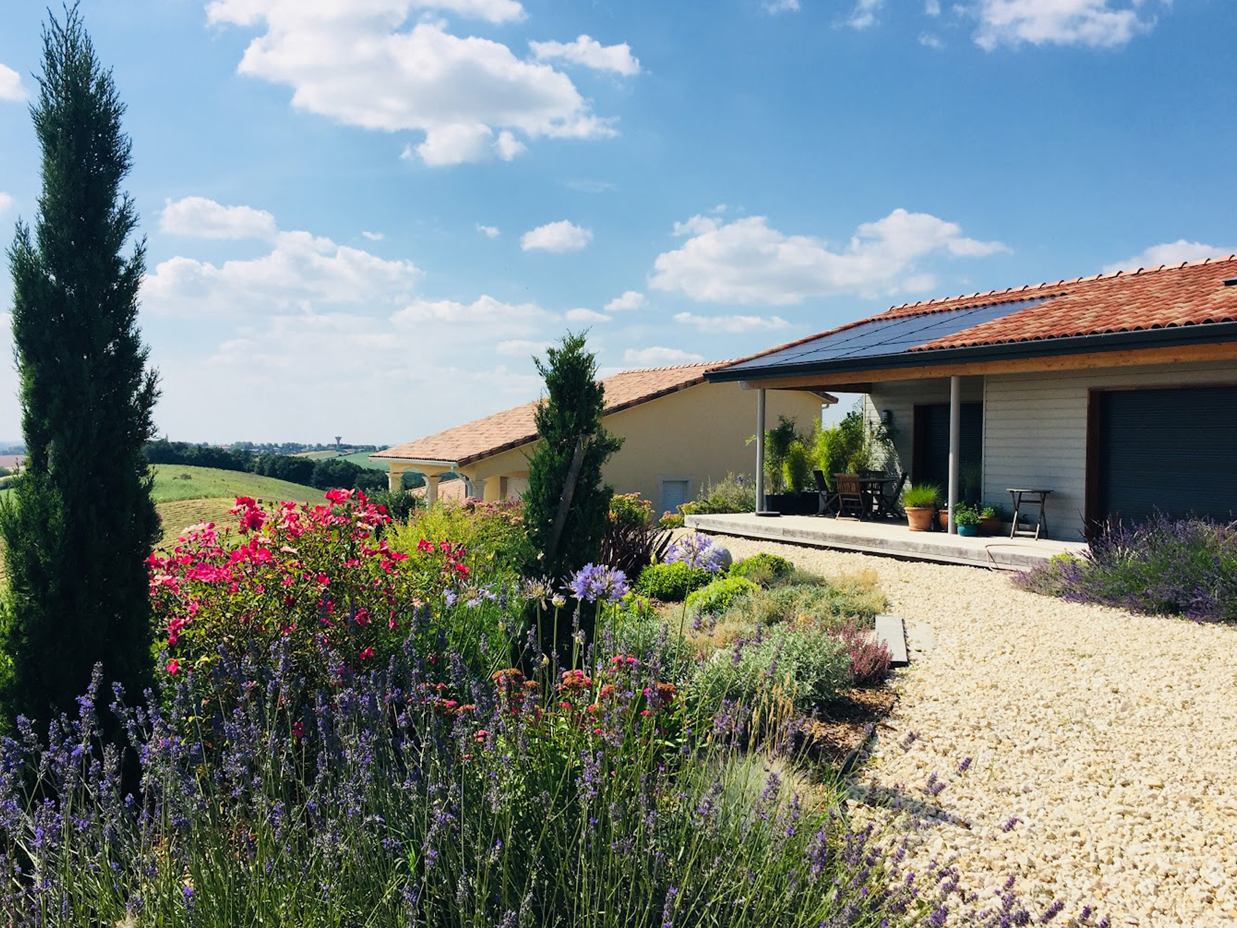 A Mediterranean-inspired garden