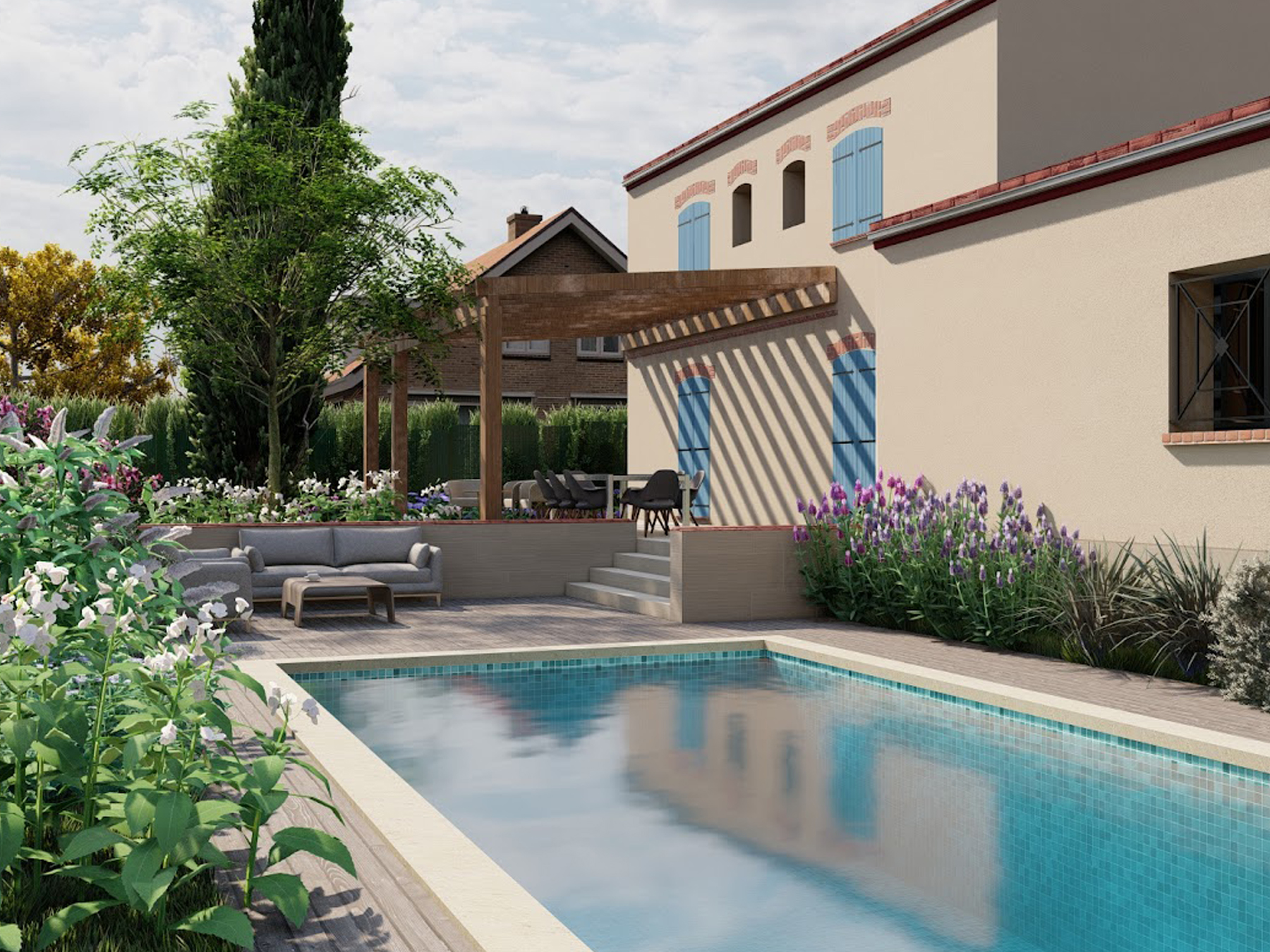 A reception garden