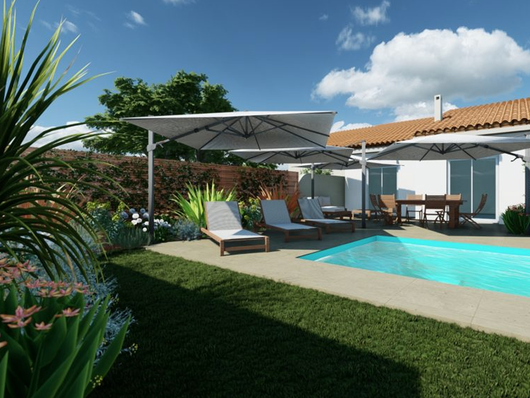 A garden for entertaining
